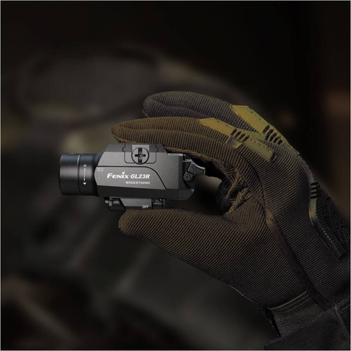 Fenix - Taschenlampe Taktische Waffe mit Laser GL23R - Luminus SFT40 LED - 1200 lm - Schwarz - GL23R