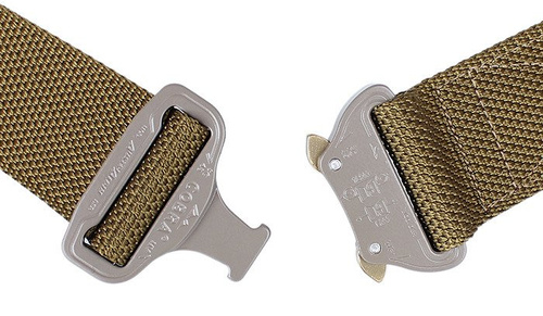 Bajonett - COMBAT Gürtel - AustriAlpin COBRA Schnalle 9kN - 45 mm - Dunkel Coyote