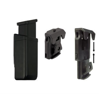 ESP - Doppelstapel-Magazintasche - 9mm / .40 - MH-04 BK