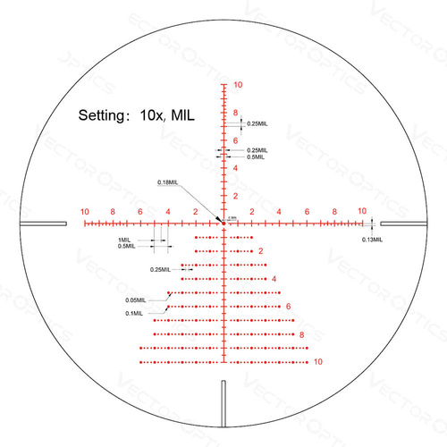 Vector Optics - Zielfernrohr Continental X6 3-18x50 Tactical ARI - 30 mm - Schwarz - SCOL-53