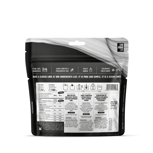 LyoFood - Schweinelende in grünem Pfeffer - 500 g