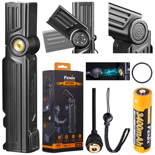 Fenix ​​- WT25R LED-Taschenlampe mit 3400 mAh Akku - 1000 Lumen