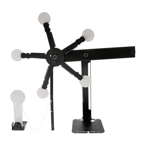 RazorGun - Windziel Texas Star mit Popper - Metall - Schwarz - B-1055YK