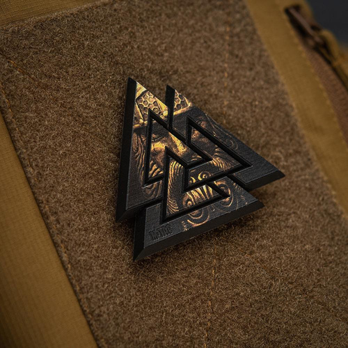 M-Tac - 3D PVC Valknut Patch - Schwarz / Coyote - 51161205