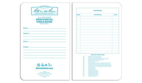 Rite in the Rain - All-Weather Geological Notebook - 4 3/8" x 7 1/4" - 540F - Gelb