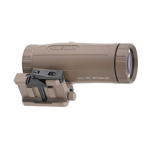 Holosun - Lupe 3x HM3X - Flip & Picatinny QD - FDE - HM3X FDE