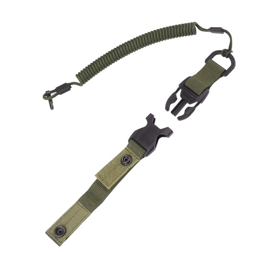 EDCX - Elastisches Schlüsselband mit Schnellverschluss-Gürtelschlaufe - Army Green - 2031