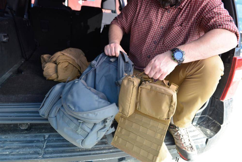 Helikon - Klettverschluss-Paneel Einsatz MOLLE Adapter 2 - Cordura - Shadow Grey - IN-MA2-CD-35