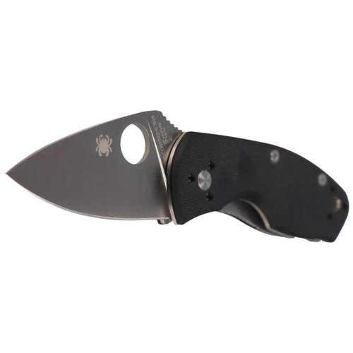 Spyderco - Ambitious G-10 Schwarz Plain Klappmesser - C148GP
