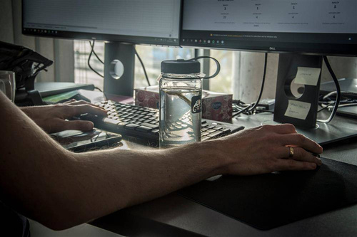 Helikon - Tritan™ Flasche Weithals - 550 ml - Rot / Schwarz - HY-WM1-TT-0101A