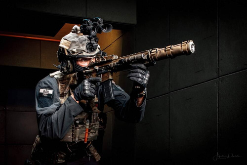 Valhalla Industries - Hitzeschild Valkiria - Thor Mk 2M - 150 x 39 mm - Cordura 1000D - Kevlar - Schwarz