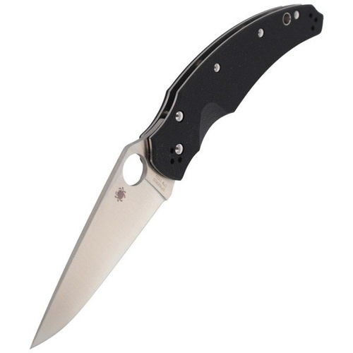 Spyderco - Opus Schwarz G-10 PlainEdge-Messer - C218GP