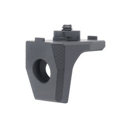 Kruk - Handstop-Griff für M-LOK-Schiene mit Loch für QD-Aufhängung - Aluminium - Armor Black - CRC9041