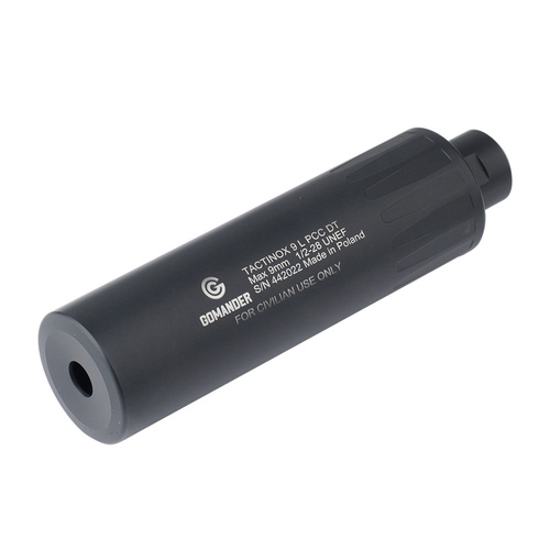 Gomander - Tactinox 9 L PCC DT Schalldämpfer - Kal. 9 mm - 1/2 x 28 UNEF - Schwarz - TB0.9140 1/2x28UNEF-BK