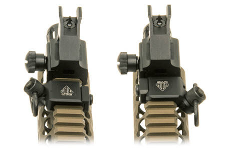 UTG - Offset-Picatinny-Halterung mit QD-Buchse für Gewehrriemen - 45° - Schwartz - TL-SWPM01