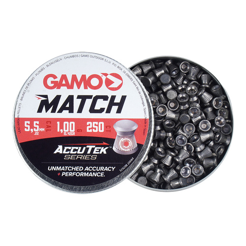 Gamo - Diabolo-Kugeln AccuTek Match - Kaliber 5,5 mm - 250 Stück - 6320025-AK