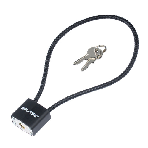 Mil-Tec - Waffen-Sicherheitsvorhängeschloss - 38 cm - Schwarz - 15925160