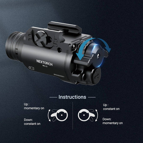 NEXTorch - WL13 Pistolen-Taschenlampe (GL) - 1300 lm - WL13 (GL)