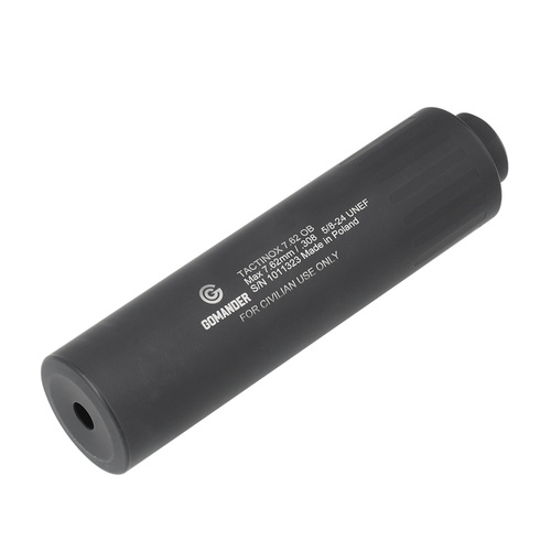 Gomander - Tactinox 7.62 OB Schiebeschalldämpfer - Kal. 7,62 mm / .308 - 5/8 x 24 UNEF - Schwarz - TB0.9160-1 5/8x24UNEF-BK