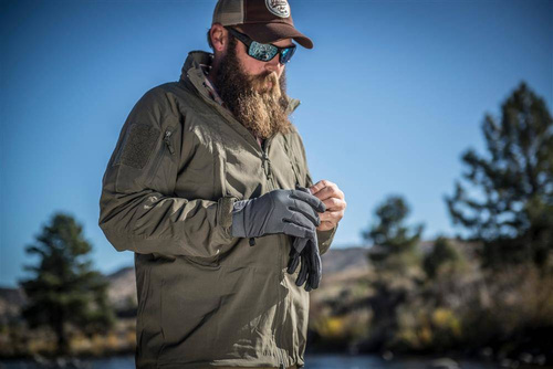 Helikon - Impact Duty Winter Mk2 Taktische Isolierte Handschuhe - Schwarz / Grün - RK-ID2-NE-0201B