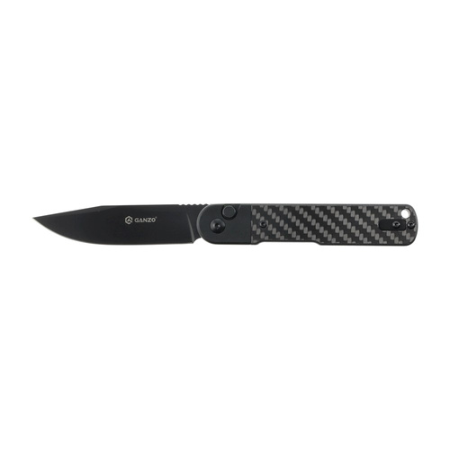 Ganzo - Klappmesser EDC G767PT-CF - 9CR14 - Schwarz / Grau - G767PT-CF