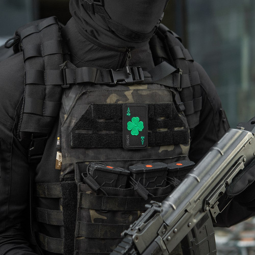 M-Tac – Lucky Card Patch – Cordura 500D – Kleeblatt – Schwarz – 51391002