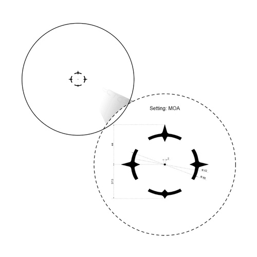 Vector Optics - Prismenvisier Paragon 1x18 X-Mini - Schwarz - SCPS-M10
