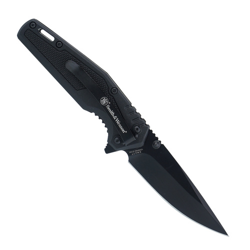 Smith & Wesson - SWAT Spring Assisted Klappmesser - 7Cr - Schwarz - 1209513