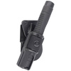 ESP - Gehärteter Teleskopschlagstock Ergonomic 18'' Reibung mit Holster - Friction Lock - Schwarz - ExB-18HE-BK BH-24