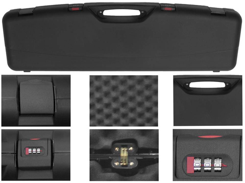 Megaline - Gewehrkoffer 97x25x10 cm - Zahlenschloss - Schwarz - 200/0002