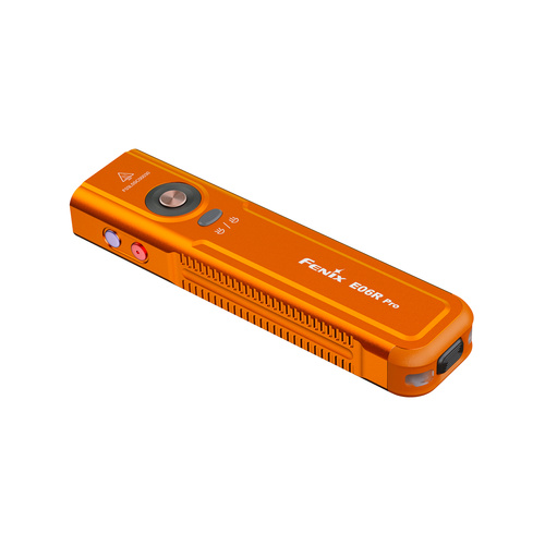 Fenix - Schlüsselanhänger-Taschenlampe E06R Pro - 1600 lm - USB-C - UV/Laser - Orange - E06R.15112