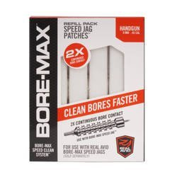 Real Avid - Bore-Max Speed Jag Patches Refill Pack - 4'' L - 9 mm-.45 - 250 Stück - AVBMPATCH4L