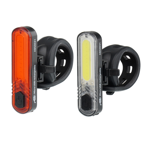 Mactronic - Set aus DUO Slim LED Akku Fahrradlampen - ABS0031