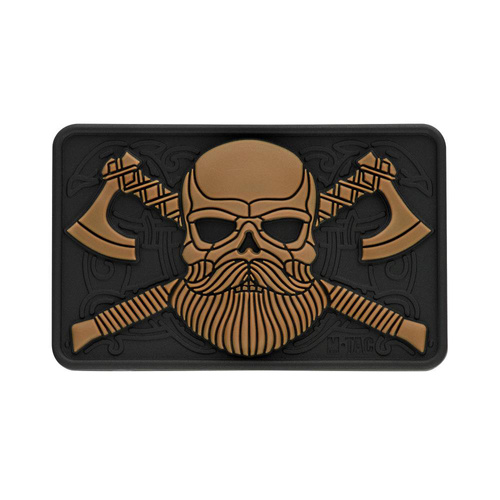 M-Tac - 3D-Emblem - Bearded Skull - Schwarz / Coyote - 51113205
