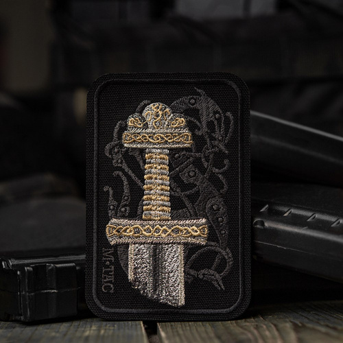 M-Tac – Wikinger-Schwert-Patch – Stickerei – Schwarz – 51332000