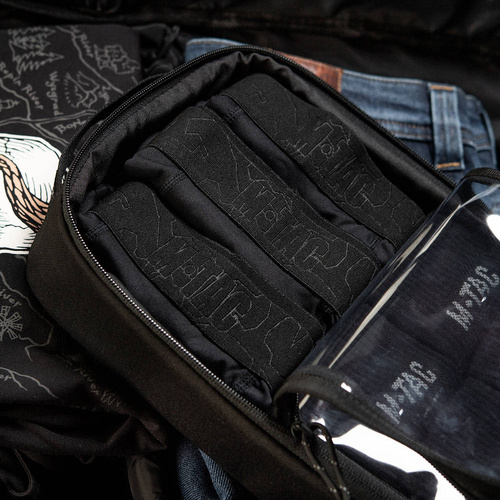 M-Tac - Elite Large Clear Pouch - 30 x 19 cm - Schwarz - 10147002-L