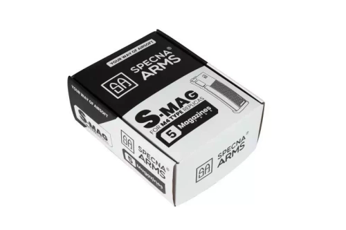 Specna Arms - S-Mag Mid-Cap Magazin Set - 5 Stück - 125 BB's - Schwarz - SPE-05-025718