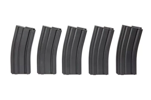 Specna Arms - Mid-cap Magazine für M4/M16 Repliken - 5 Stk. - Schwarz - SPE-05-025503