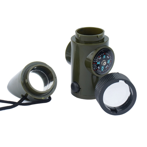 Mil-Tec - 6in1 Überlebenspfeife - Grün - 16328401