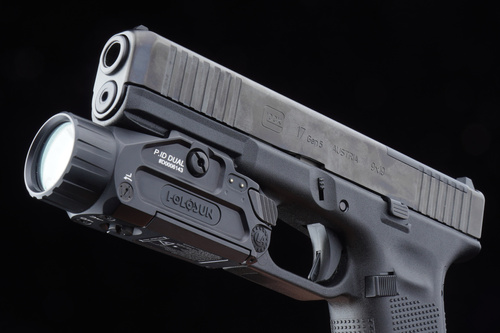 Holosun - Taktische Waffen-Taschenlampe Dual - 17.000 cd - IR/Grüner Laser - Schwarz - P.ID Dual