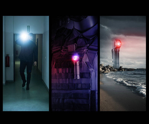 NEXTorch – P10 LED-Winkel-Taschenlampe – 1400 lm – Schwarz – P10