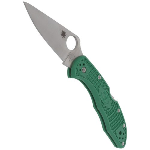 Spyderco - Delica® 4 FRN flach geschliffen grün Messer - C11FPGR