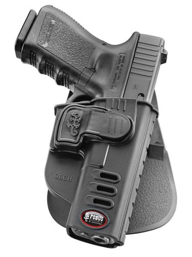 Fobus - Holster für Glock 17, 19, 19X, 22, 23, 31, 32, 34, 35, 45 - Drehbares Paddel - Rechts - GLCH RT - Gürtelholster