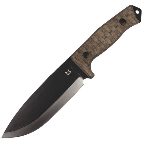 FOX - Messer Bushman Bushcraft Canvas Micarta 160mm - FX-609 OD - Feststehende Messer