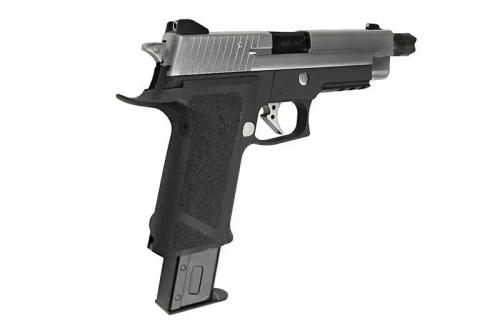 WE - ASG Pistole Replika P-Virus - Green Gas - Schwarz/Silber - WET-02-006748