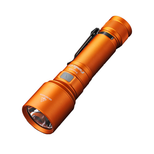 Fenix - Hand-Taschenlampe C7 LED - 3000 lm - 55200 cd - Stroboskop - IP68 - Orange - C7STOR