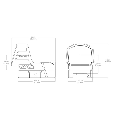 Vector Optics - Offener Kollimator Frenzy Flex 1x26x32 - GIN - Schwarz - SCRD-79