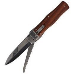 Mikov - Automatisches Federmesser Predator Wood mit Säge - 241-ND-2/KP
