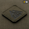 M-Tac - Lasergeschnittenes Valknut Quadrat Patch - Schwarz / Ranger Green - 51162232