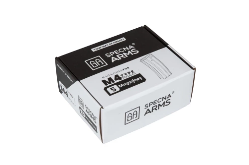 Specna Arms - Mid-Cap Magazinsatz für M4/M16 Repliken - 5 Stück. - 140 Kügelchen - Tan - SPE-05-025501